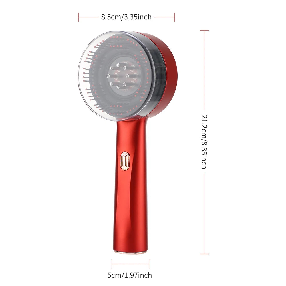 Red Light Therapy Massaging Brush